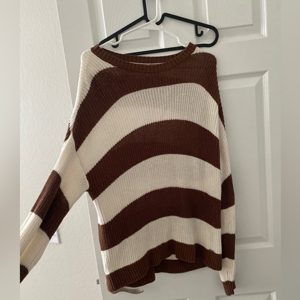 Striped oversized Hollister sweater